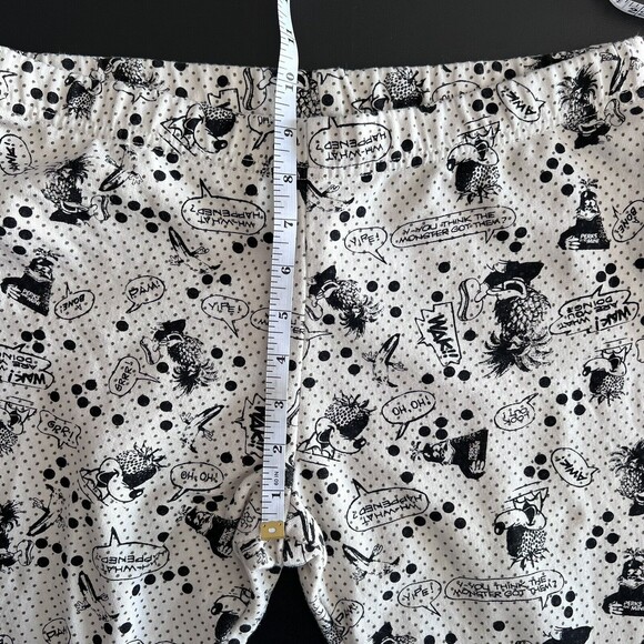 P.A.M. Perks and Mini Cream Black Gold Comics Womens Cotton Joggers M Streetwear - Picture 5 of 8
